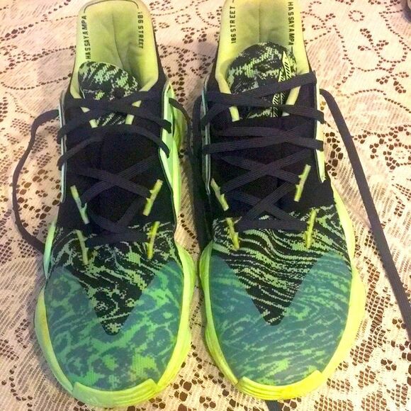 Adidas Harden Vol 4 Glow Green Shoes - Picture 1 of 16